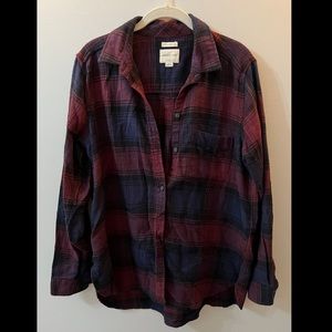 American Eagle Women’s Ahh-mazingly Soft Plaid Flannel Shirt, SZ: Large